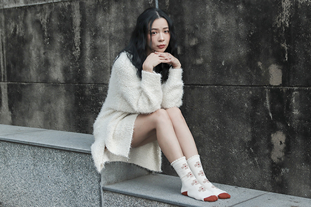 花妍之美羊絨襪