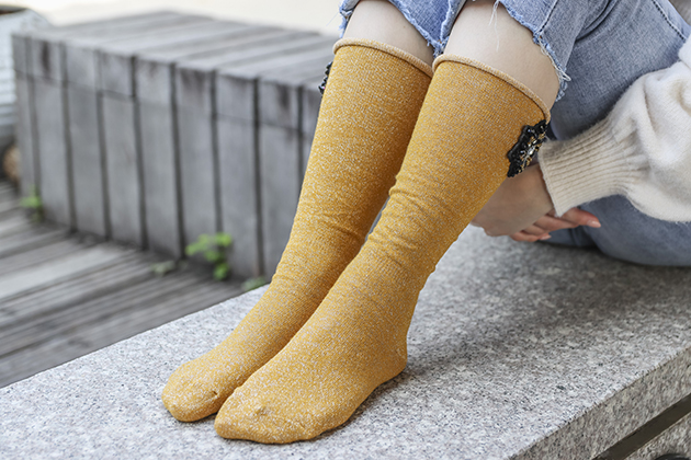 花語璀璨推推襪(保暖)