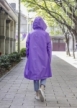 紫色薰衣防水風衣(擋雨.遮曬.擋風)