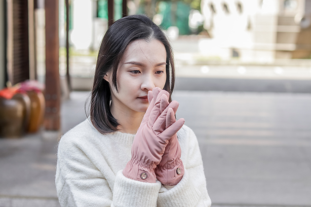 釦叩蝴蝶手套(禦寒.微防水.觸屏)