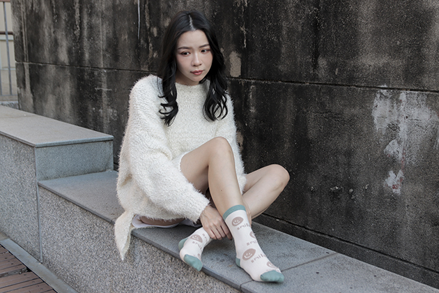 煦色韶光羊絨襪